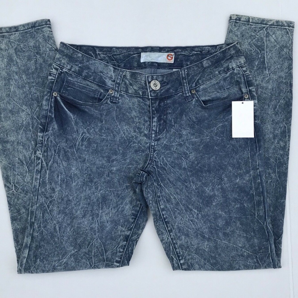 G by Guess SUPER SKINNY JEANS MARBLE WASH SZ 29